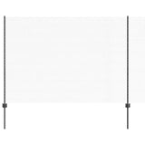 Recinzione con pali. Grigio 1.6 x 10 m Acciaio