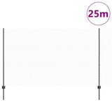 Recinzione esagonale con palo 25 x 1,4 m Grigio Rete