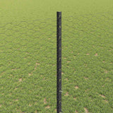 Recinzione esagonale con palo 50 x 1,4 m Grigio Rete