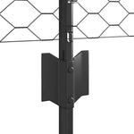 Recinzione con pali. Grigio 0.5 x 100 m Acciaio