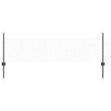 Recinzione con pali. Grigio 0.5 x 100 m Acciaio