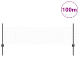 Recinzione con pali. Grigio 0.5 x 100 m Acciaio