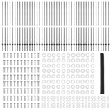 Recinzione esagonale da esterno con palo 100 x 1,5 m Grigio