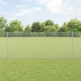 Recinzione esagonale con palo 25 x 1 m Acciaio zincato Argento
