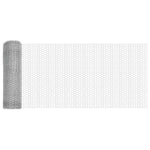 Recinzione con pali. Argento 0.4 x 50 m Acciaio
