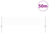 Recinzione con pali. Argento 0.4 x 50 m Acciaio