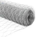 Recinzione con pali. Argento 0.5 x 50 m Acciaio