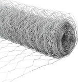 Recinzione con pali. Argento 0.5 x 50 m Acciaio