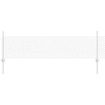 Recinzione con pali. Argento 0.5 x 50 m Acciaio