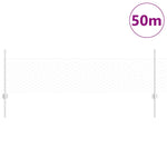 Recinzione con pali. Argento 0.5 x 50 m Acciaio