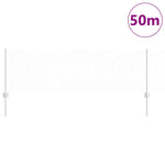 Recinzione con pali. Argento 0.6 x 50 m Acciaio