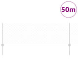 Recinzione con pali. Argento 0.6 x 50 m Acciaio