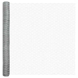 Recinzione con pali. Argento 1.6 x 50 m Acciaio