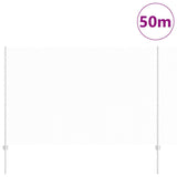 Recinzione con pali. Argento 1.6 x 50 m Acciaio