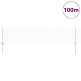 Recinzione con pali. Argento 0.4 x 100 m Acciaio