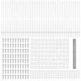 Recinzione esagonale con palo 100 x 1,6 m Acciaio zincato Rete