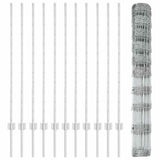 Recinto per animali selvatici con pali 25 x 1,2 m (P x A)