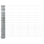 Recinzione con pali. Argento 1.2 x 25 m Acciaio
