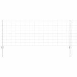 Recinzione con pali. Argento 0.8 x 50 m Acciaio