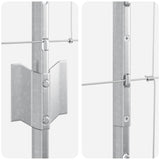 Recinzione con Posto Argento 1,6 x 50 m Acciaio