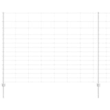 Recinzione con Posto Argento 1,6 x 50 m Acciaio