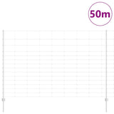 Recinzione con Posto Argento 1,6 x 50 m Acciaio