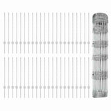 Recinto per animali selvatici con pali 100 x 0,8 m (L x H)