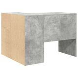 Scrivania ad angolo con porta Grigio cemento 102 x 50 x 75 cm