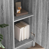 Scrivania 2 pcs Grigio Sonoma
