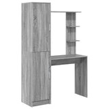 Scrivania 2 pcs Grigio Sonoma