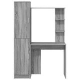 Scrivania 2 pcs Grigio Sonoma