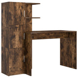 Scrivania 2 pcs Rovere fumé