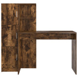 Scrivania 2 pcs Rovere fumé