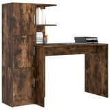 Scrivania 2 pcs Rovere fumé