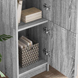 Scrivania 2 pcs Grigio Sonoma