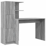 Scrivania 2 pcs Grigio Sonoma