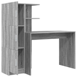 Scrivania 2 pcs Grigio Sonoma