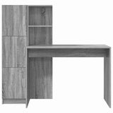 Scrivania 2 pcs Grigio Sonoma
