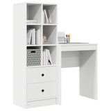 Scrivania con cassetto 2 pcs Bianco