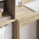 Scrivania con cassetto con lo scaffale 2 pcs Rovere Sonoma