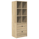 Scrivania con cassetto con lo scaffale 2 pcs Rovere Sonoma