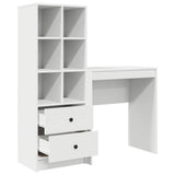 Scrivania con cassetto 2 pcs Bianco