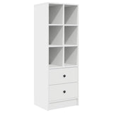 Scrivania con cassetto con lo scaffale 2 pcs Bianco