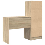 Scrivania con cassetto con lo scaffale 2 pcs Rovere Sonoma