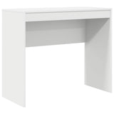 Scrivania con cassetto con lo scaffale 2 pcs Bianco