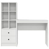 Scrivania con cassetto 2 pcs Bianco