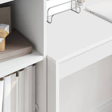 Scrivania con cassetto con lo scaffale 2 pcs Bianco