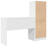 Scrivania con cassetto 2 pcs Bianco