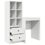 Scrivania con cassetto 2 pcs Bianco