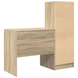 Scrivania con cassetto con lo scaffale 2 pcs Rovere Sonoma